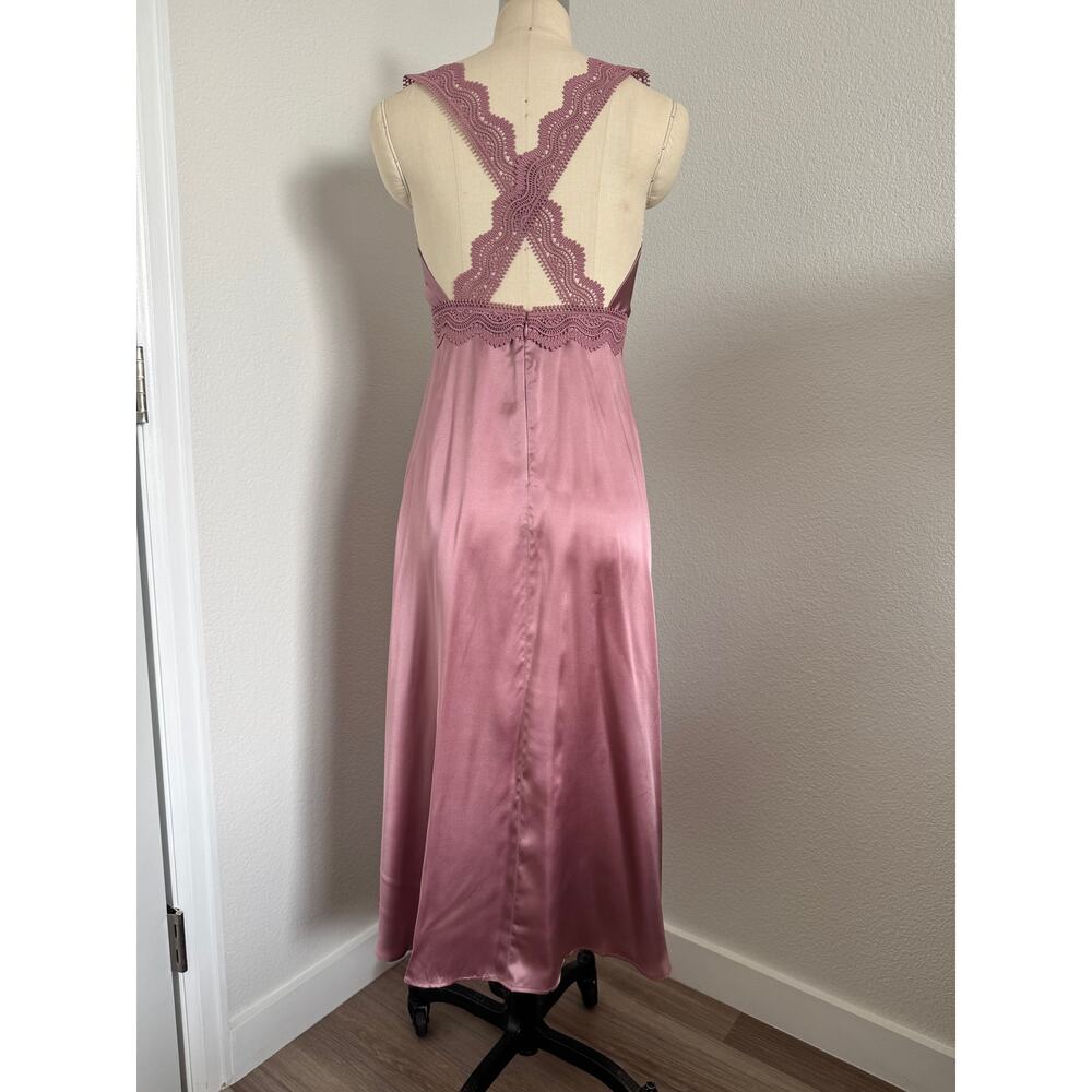 The Kooples | NWT 100% Silk and Lace Maxi Dress Size 0/XS - Picture 3 of 10